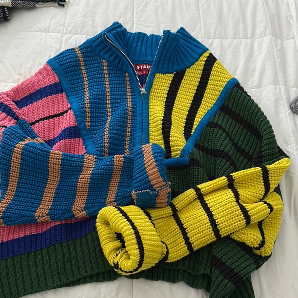STAUD Multicolor Striped women’sSweater